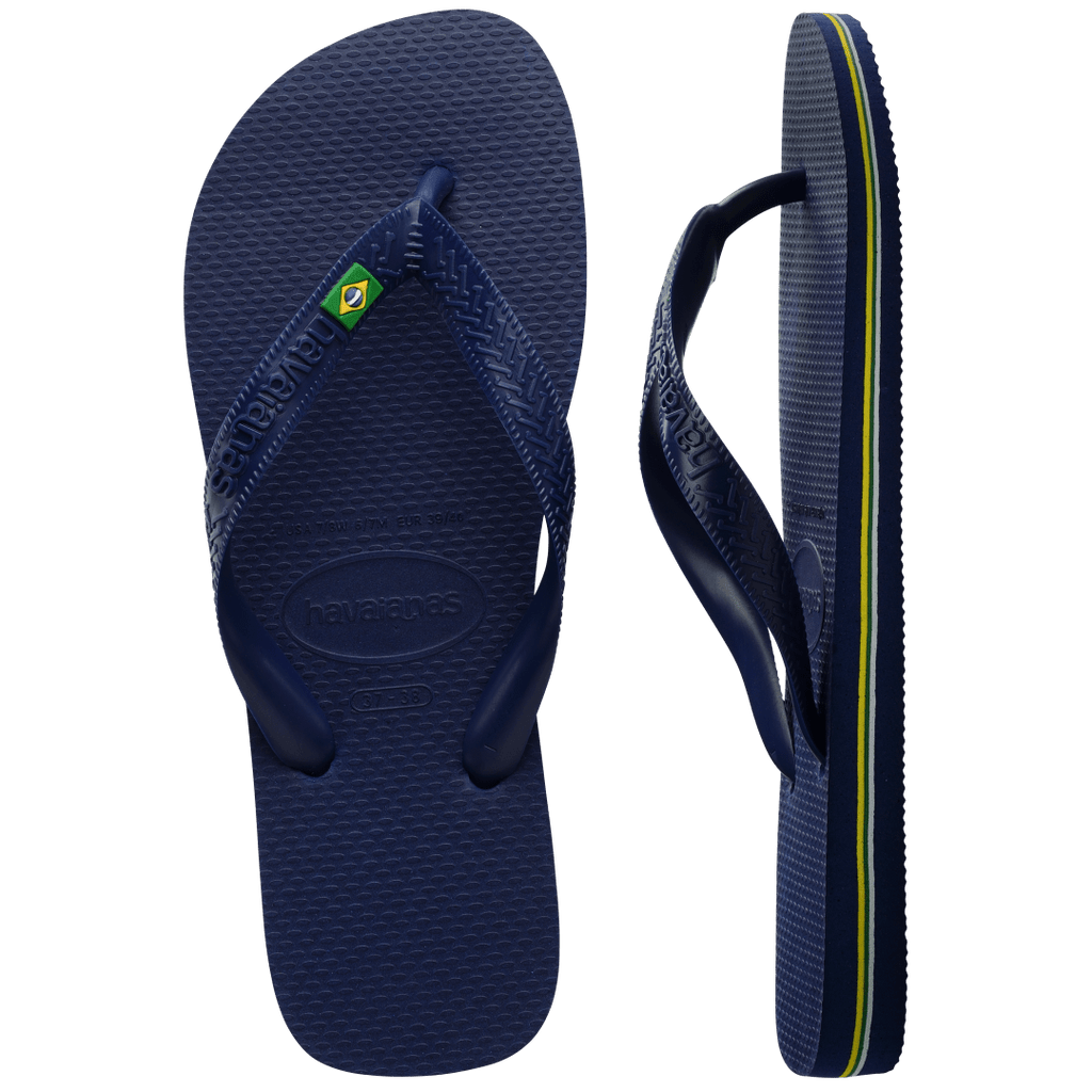Women's Brazil Flip Flops - Navy Blue