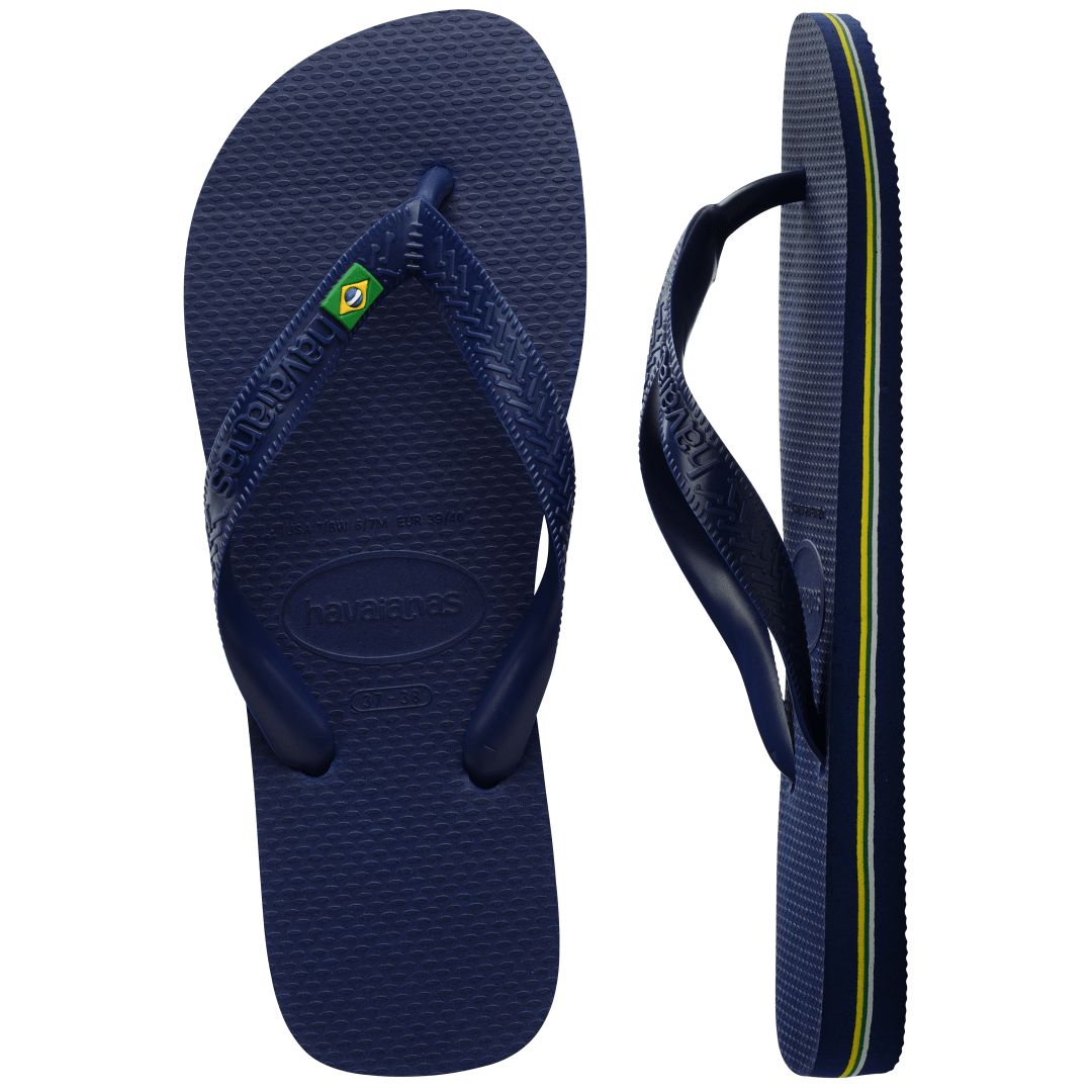 Women's Brazil Flip Flops - Navy Blue