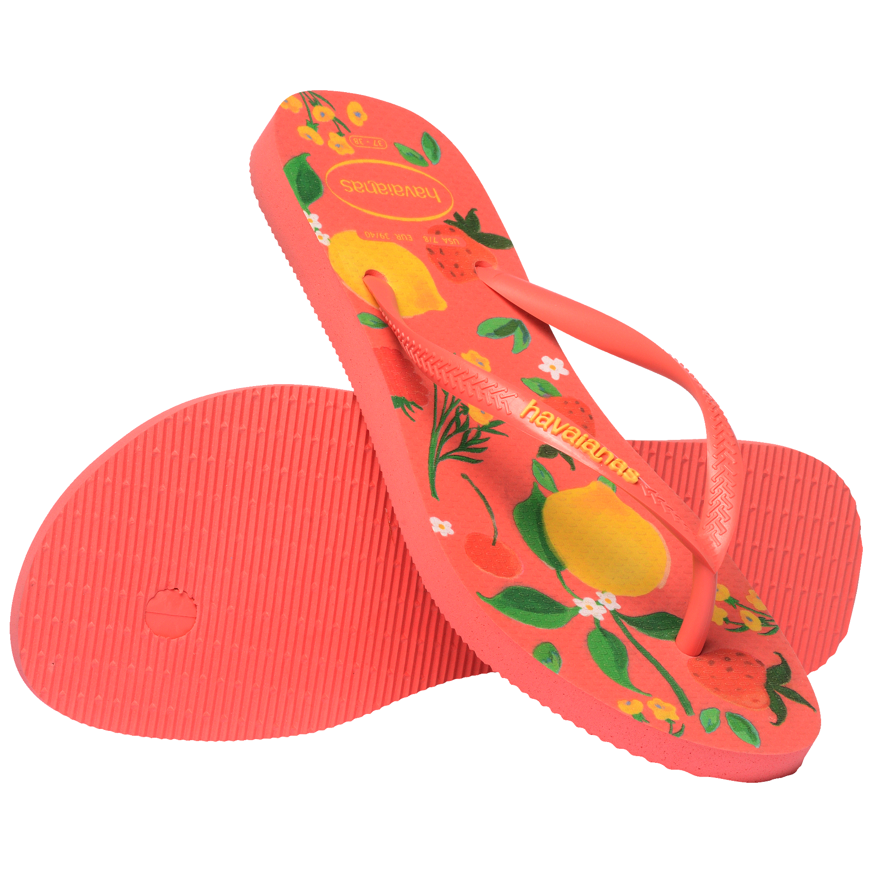 Women's Summer Bliss Slim Flip Flops - TROPICAL CORAL
