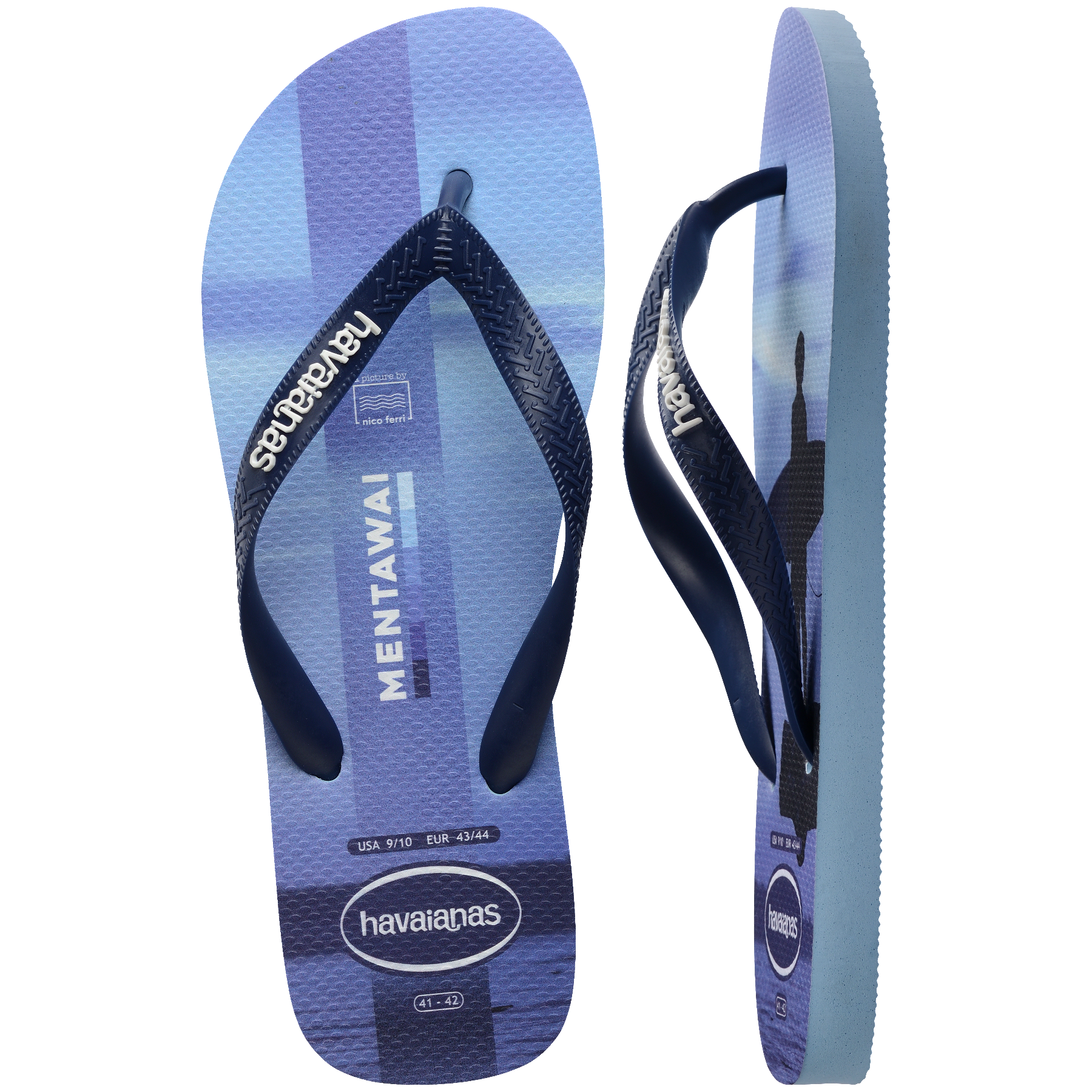 Men's Top Surfer I Flip Flops - LAVENDER BLUE