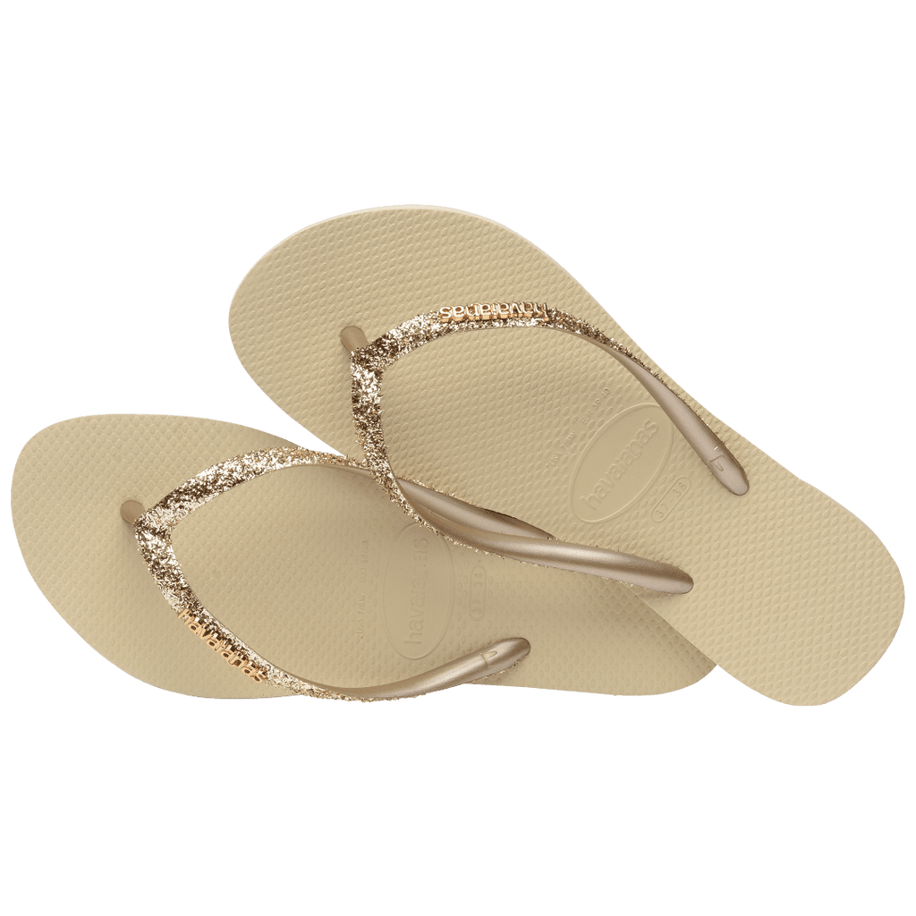 Women's Slim Glitter II Flip Flop - Brown