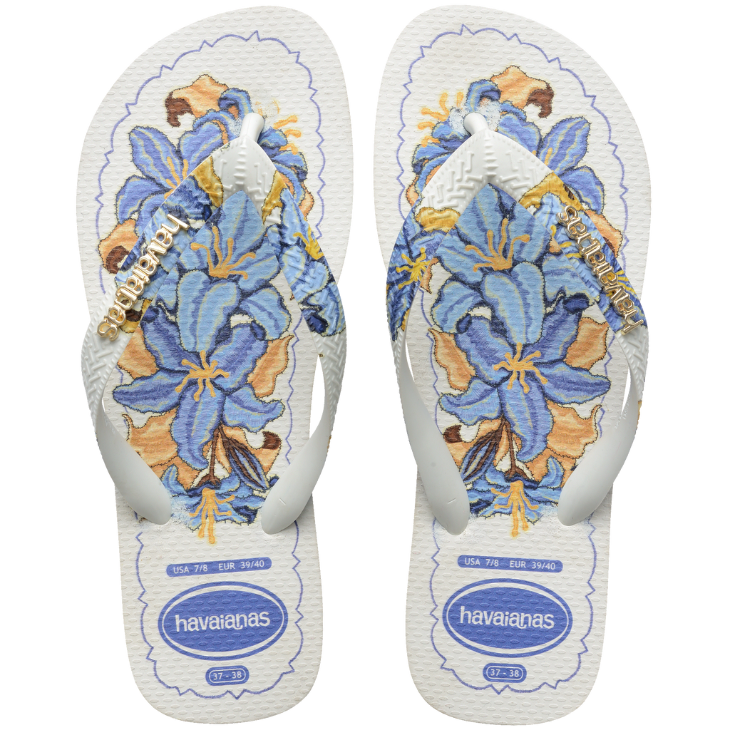 Women's Tropicalia Vibes II Top Flip Flops - WHITE