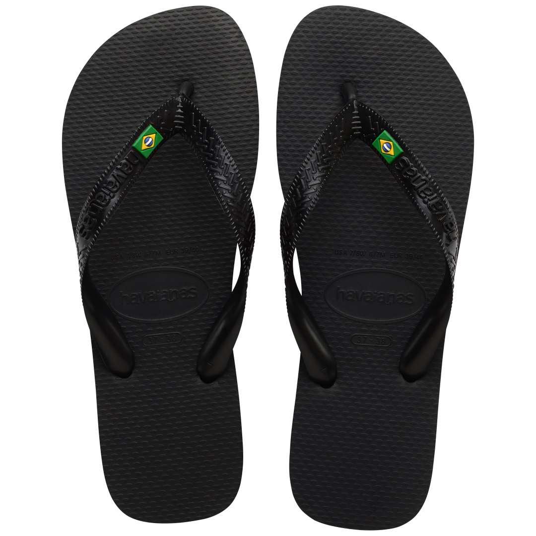 Women's Brazil Flip Flops - Black