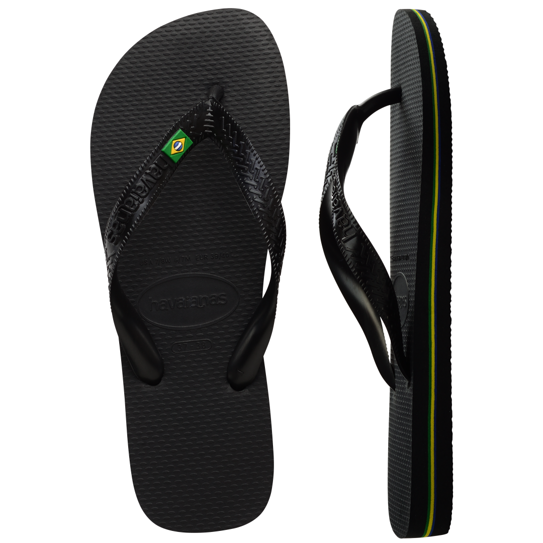 Women's Brazil Flip Flops - Black