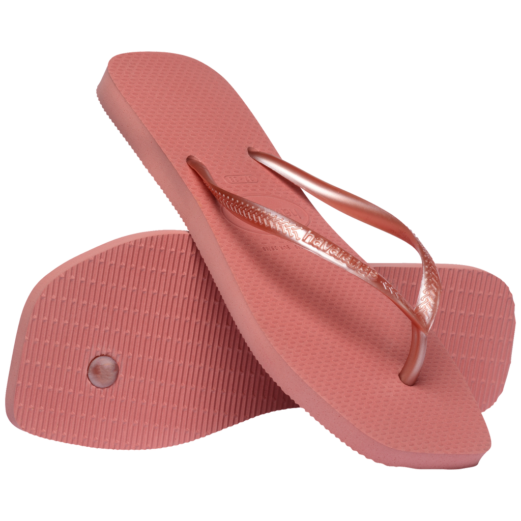 Women's Slim Square Flip Flops - CANYON CLAY