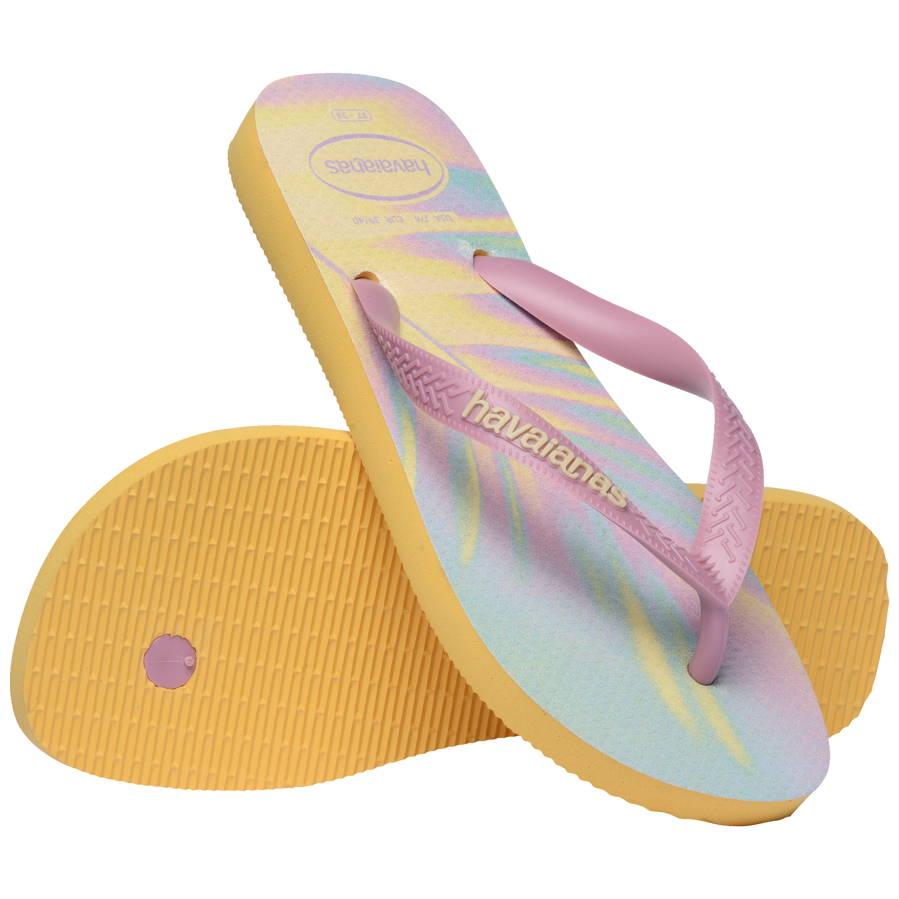 Women's Top Fashion Flip Flops - CAJA YELLOW