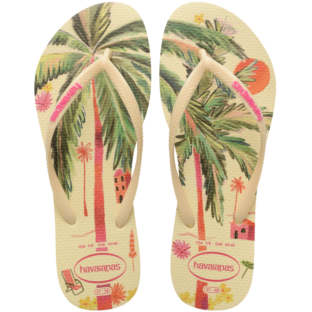 Women's Summer Bliss Slim Flip Flops - BUTTERCREAM