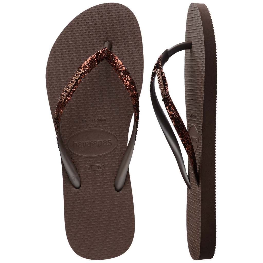 Women's Slim Glitter II - DARK BROWN